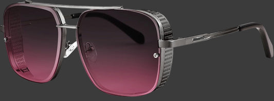 Sunglasses Mens Women Vintage Pilot Square Trendy Metal Steampunk Fishing Driving Sun Glasses B2894